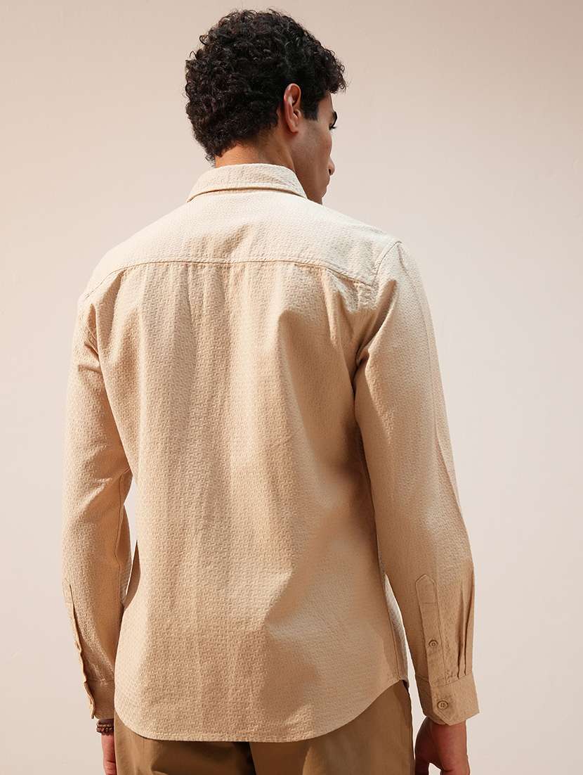 men collared long sleeve casual shirt - 22469765 -  Standard Image - 4