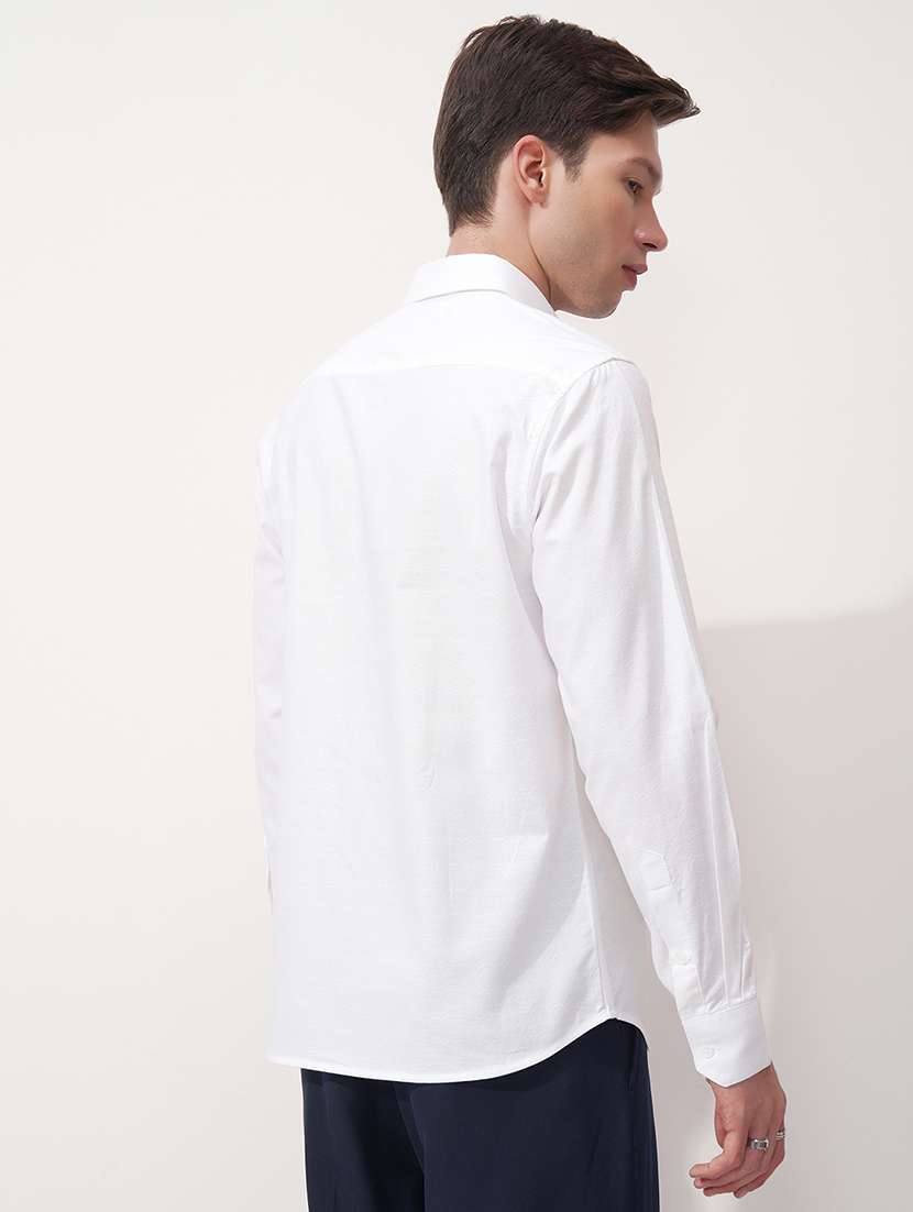 men self design long sleeve regular fit casual shirt - 22469800 -  Standard Image - 4