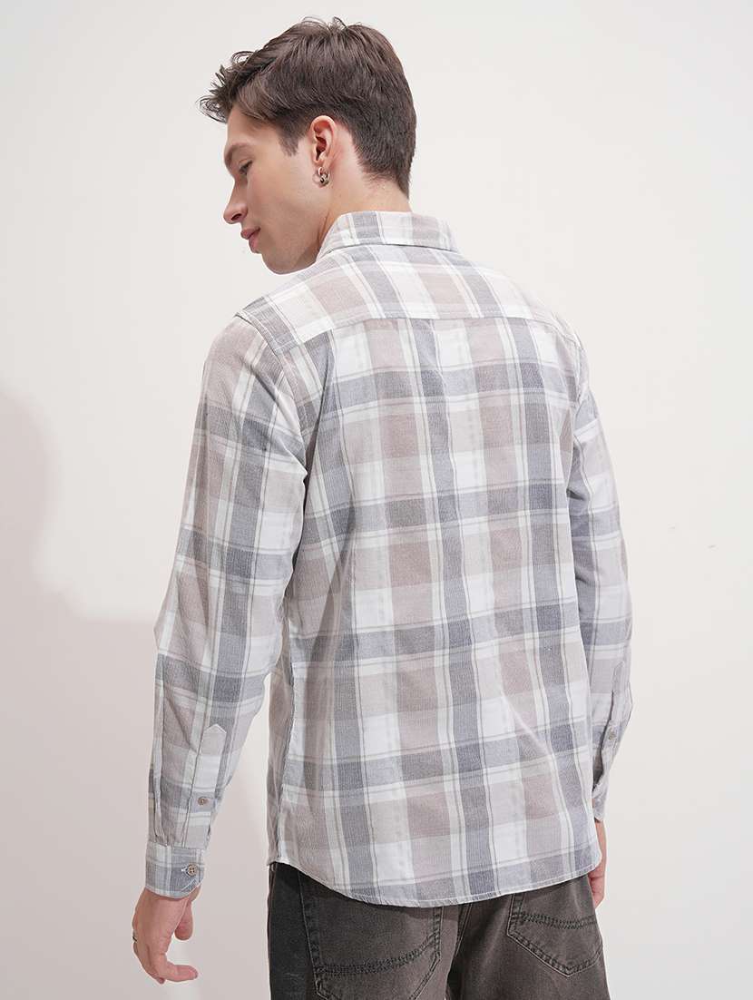White Cotton Casual Shirt - 22469850 -  Standard Image - 4