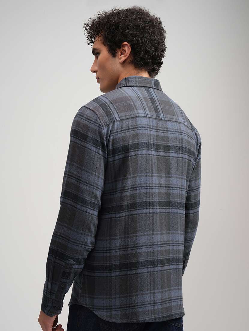 Men Checkered Long Sleeve Regular Fit Casual Shirt - 22469936 -  Standard Image - 4