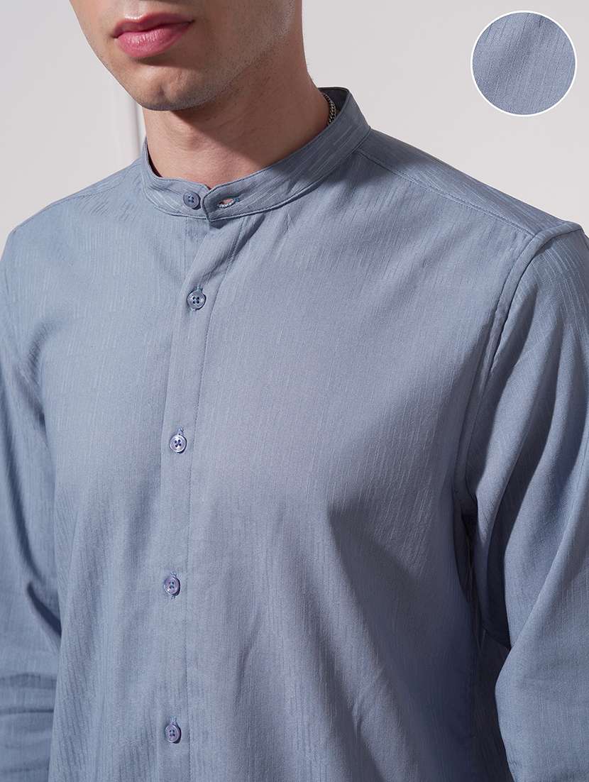 men self design long sleeve regular fit casual shirt - 22470147 -  Standard Image - 1