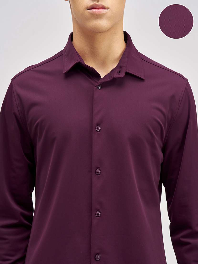 Men Solid Long Sleeve Regular Fit Casual Shirt - 22470358 -  Standard Image - 1