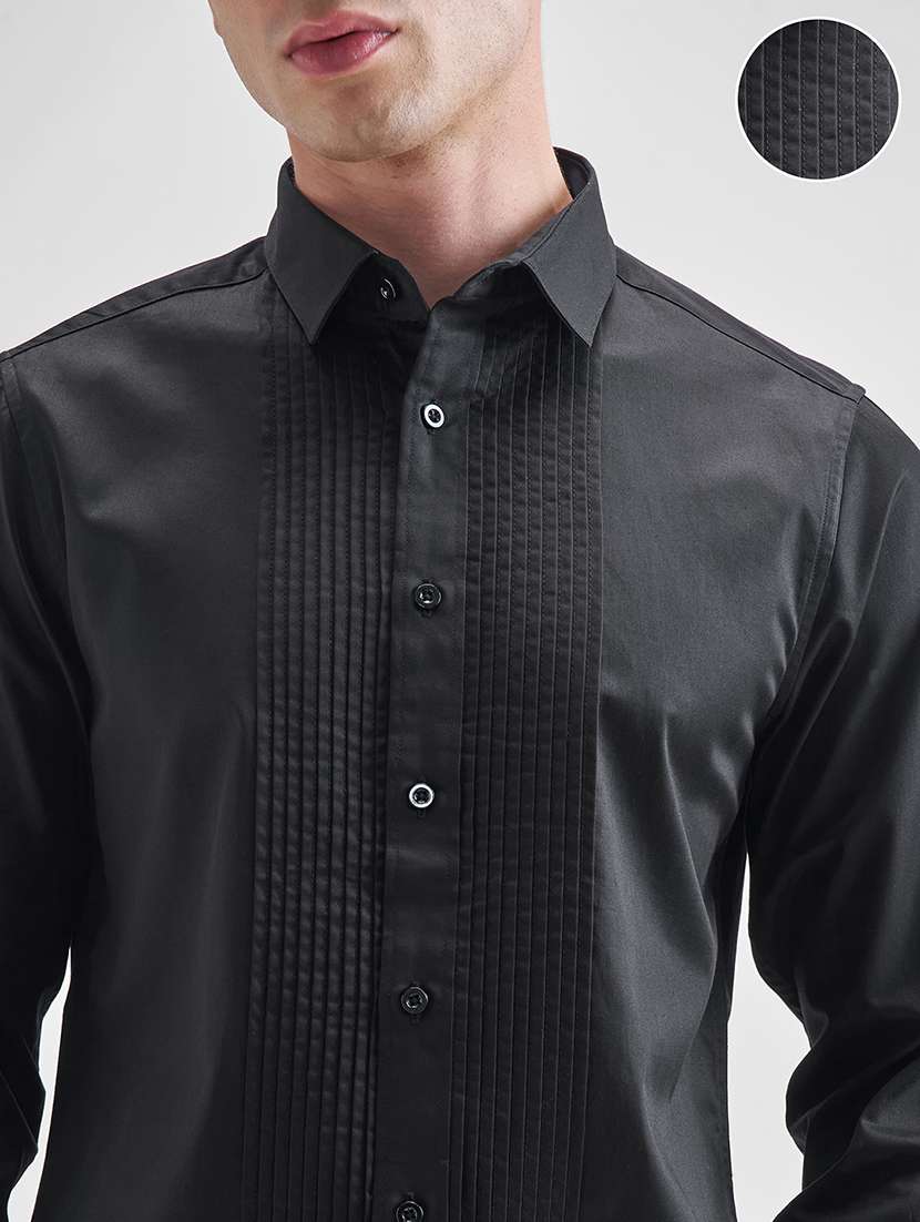 men solid long sleeve regular fit casual shirt - 22470544 -  Standard Image - 1