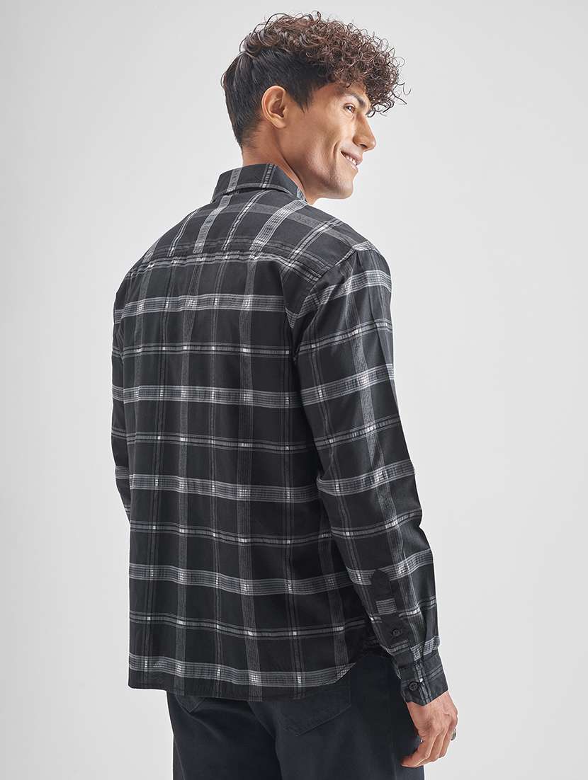 Men Checkered Long Sleeve Regular Fit Casual Shirt - 22470578 -  Standard Image - 4
