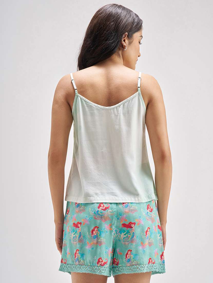 women printed viscose top and shorts set - 22470647 -  Standard Image - 4