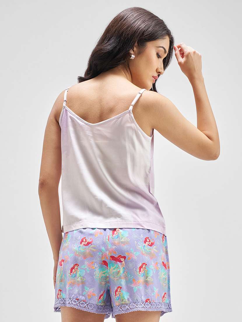 women printed viscose top and shorts set - 22470648 -  Standard Image - 4