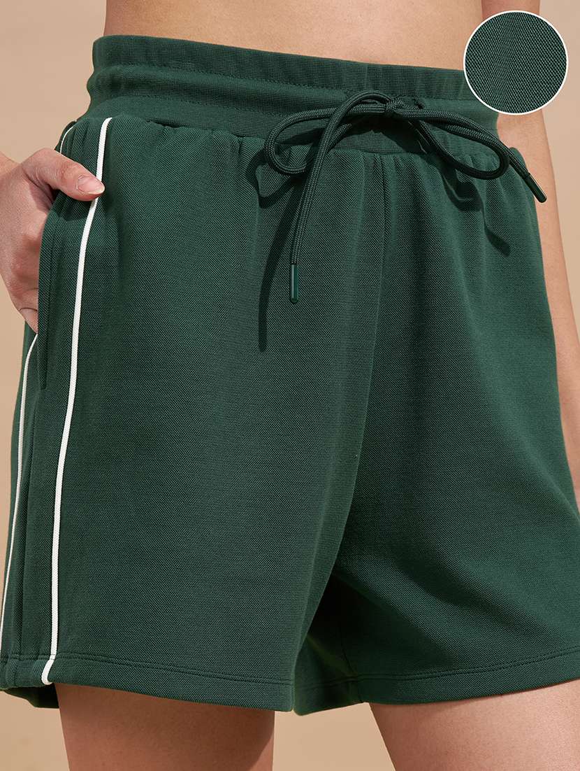 women green cotton regular short - 22471102 -  Standard Image - 1