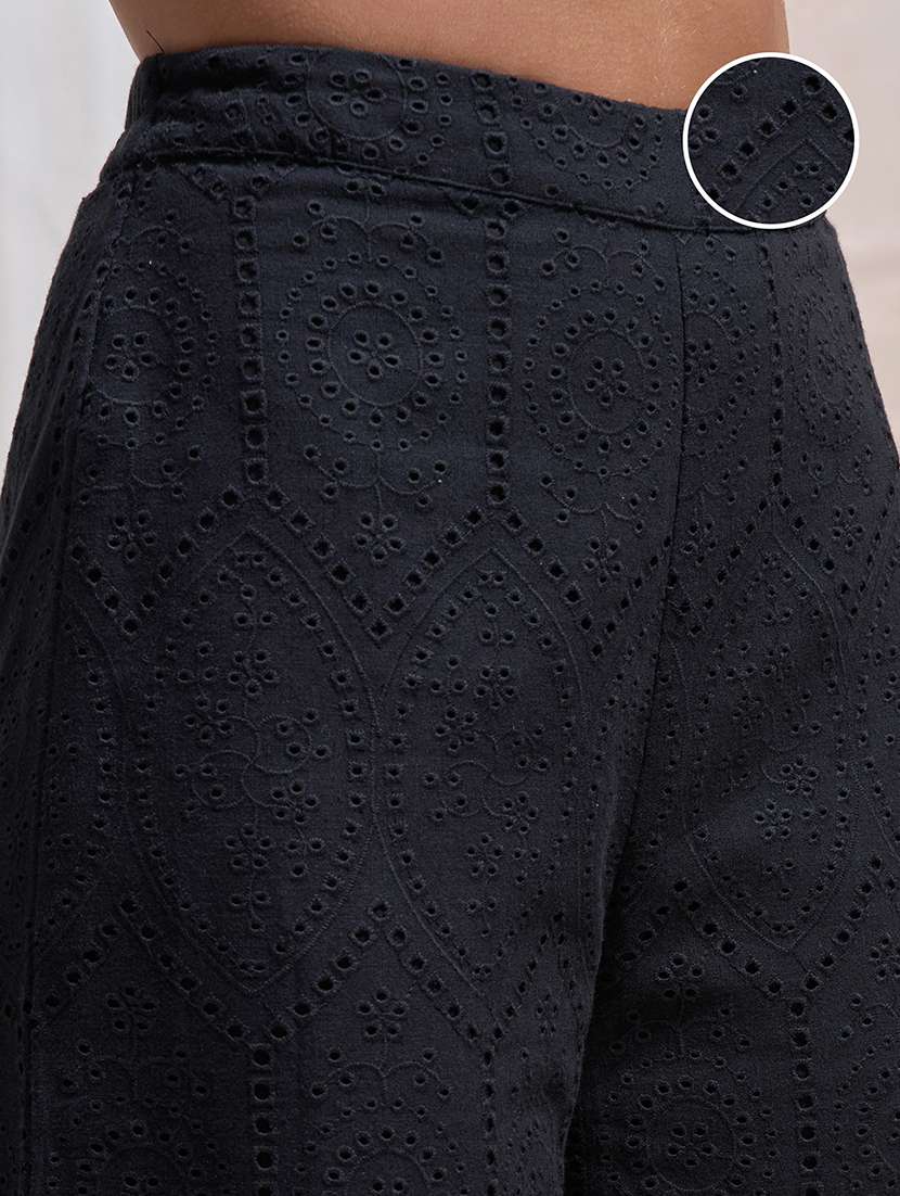 women black cotton chinos trouser - 22471228 -  Standard Image - 1