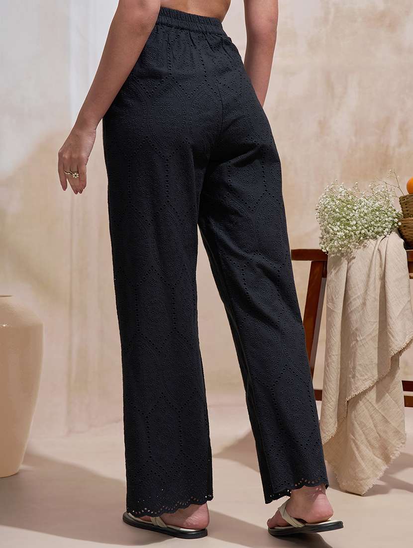 women black cotton chinos trouser - 22471228 -  Standard Image - 4