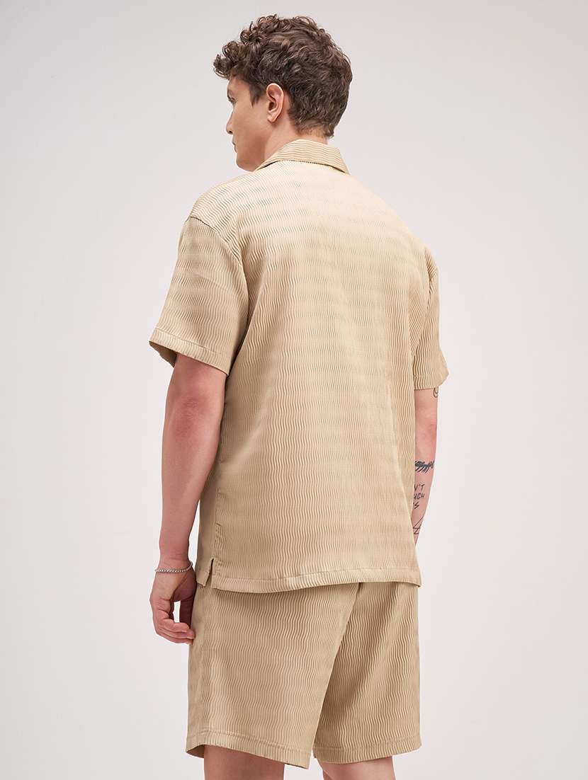 men polyester plain co-ord set - 22471281 -  Standard Image - 4