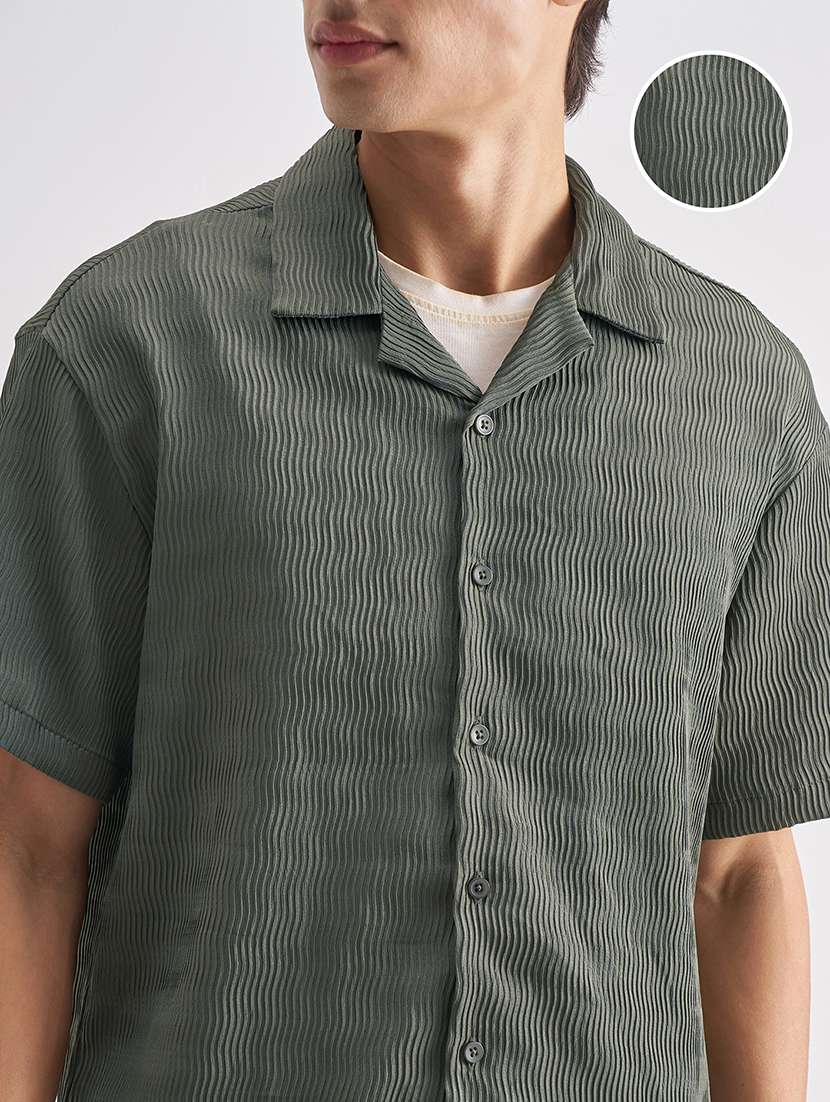 men polyester plain co-ord set - 22471282 -  Standard Image - 1