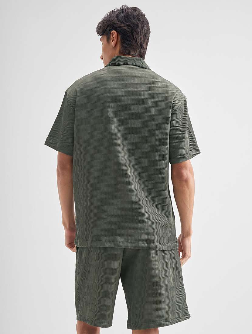 men polyester plain co-ord set - 22471282 -  Standard Image - 4