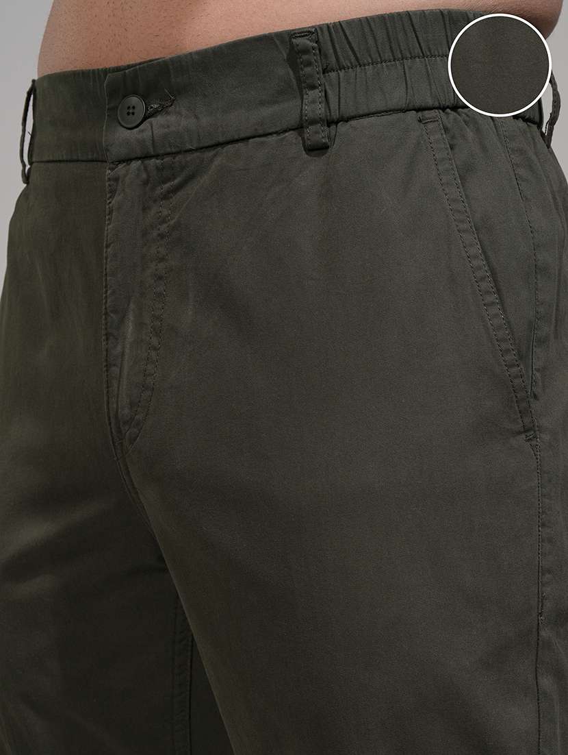 men black cotton chinos casual trouser - 22471293 -  Standard Image - 1