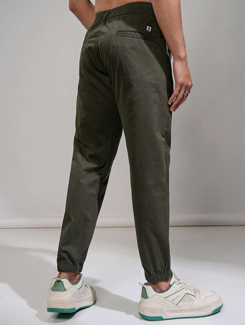 men black cotton chinos casual trouser - 22471293 -  Standard Image - 4