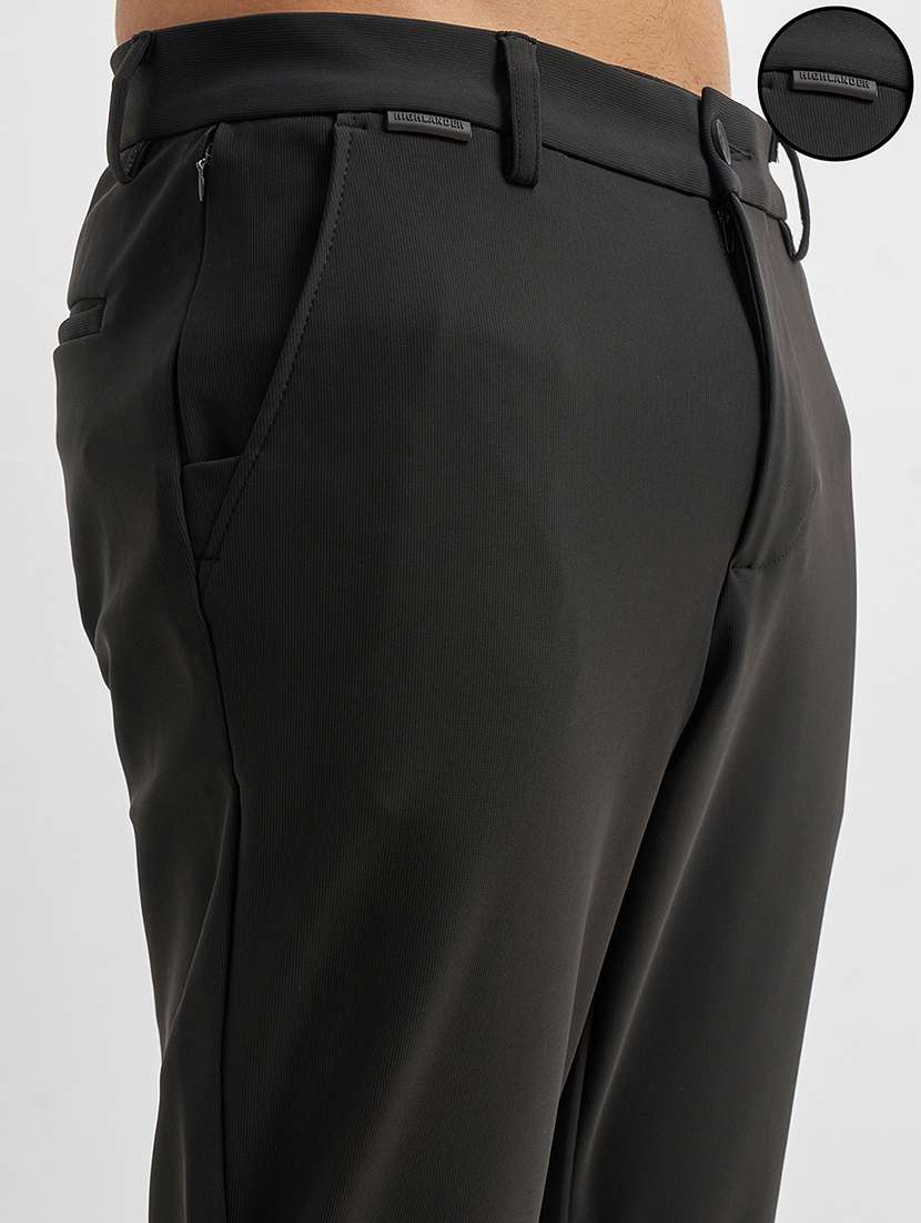 men black nylon chinos casual trouser - 22471312 -  Standard Image - 1