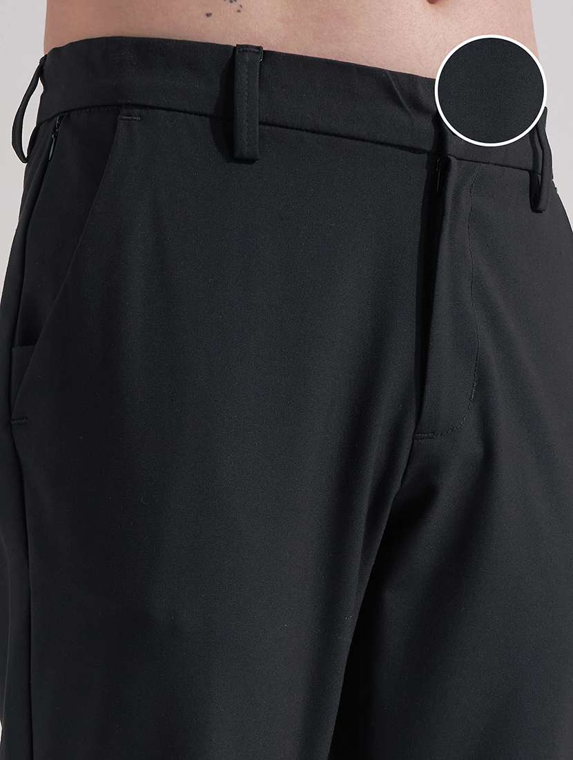 men polyester chinos casual trouser - 22471324 -  Standard Image - 1