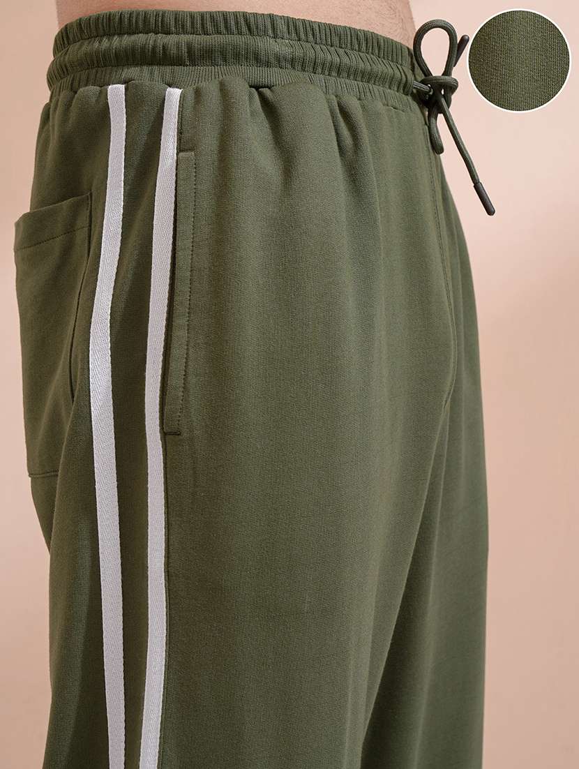 men olive cotton chinos casual trouser - 22471340 -  Standard Image - 1