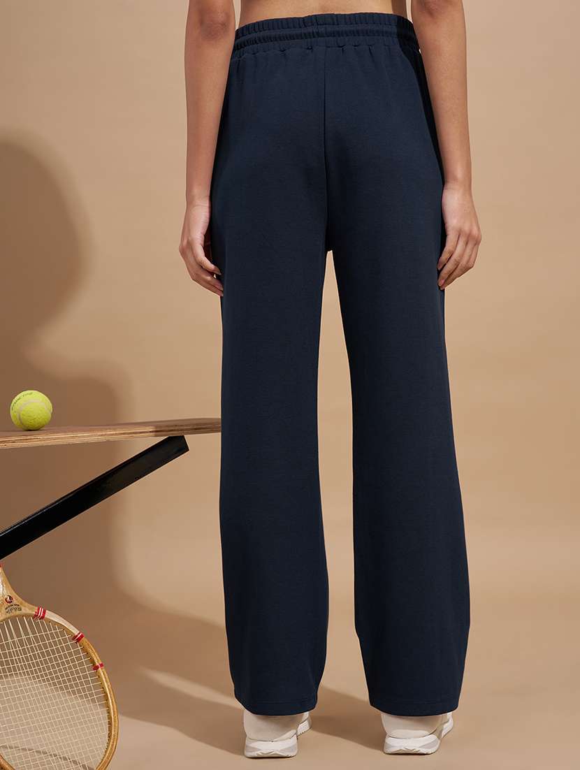 women navy blue cotton track pant - 22471344 -  Standard Image - 4