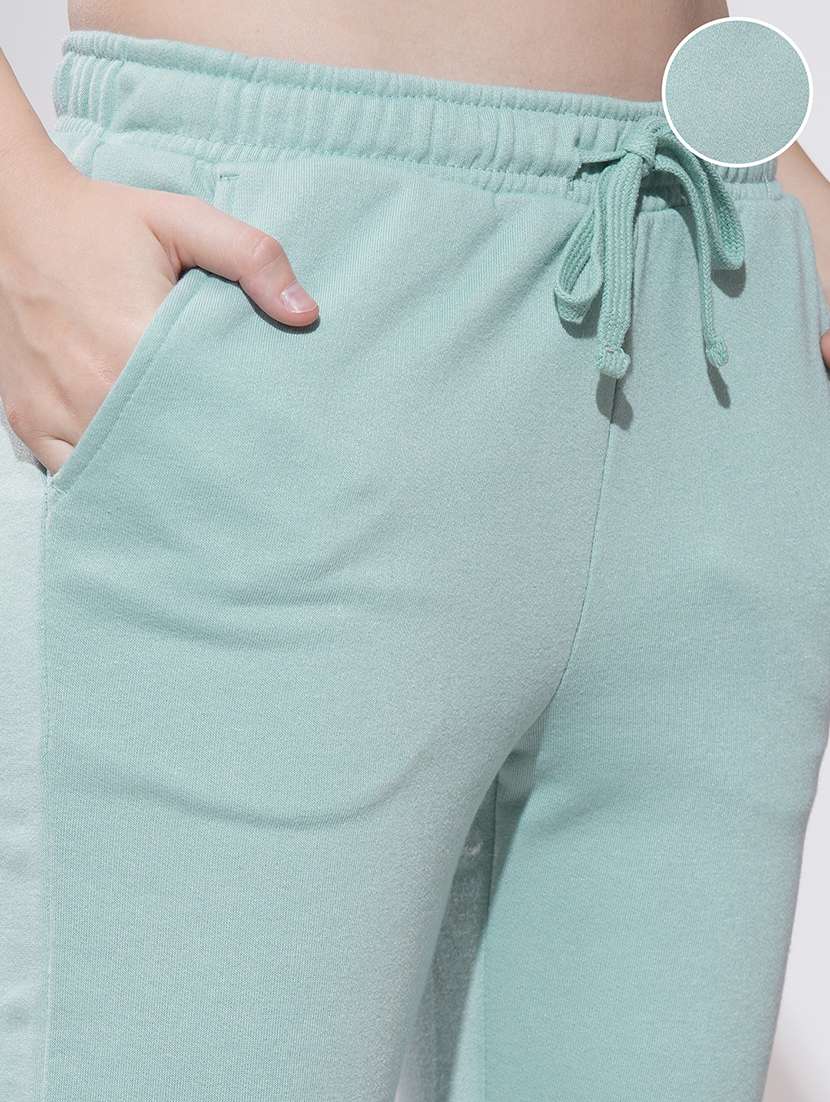 women blue polyester track pant - 22471350 -  Standard Image - 1