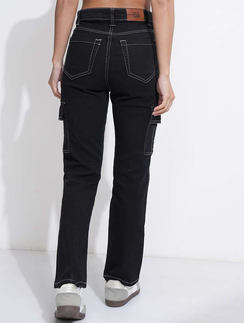 women black cotton jean - 22471370 -  Standard Image - 4