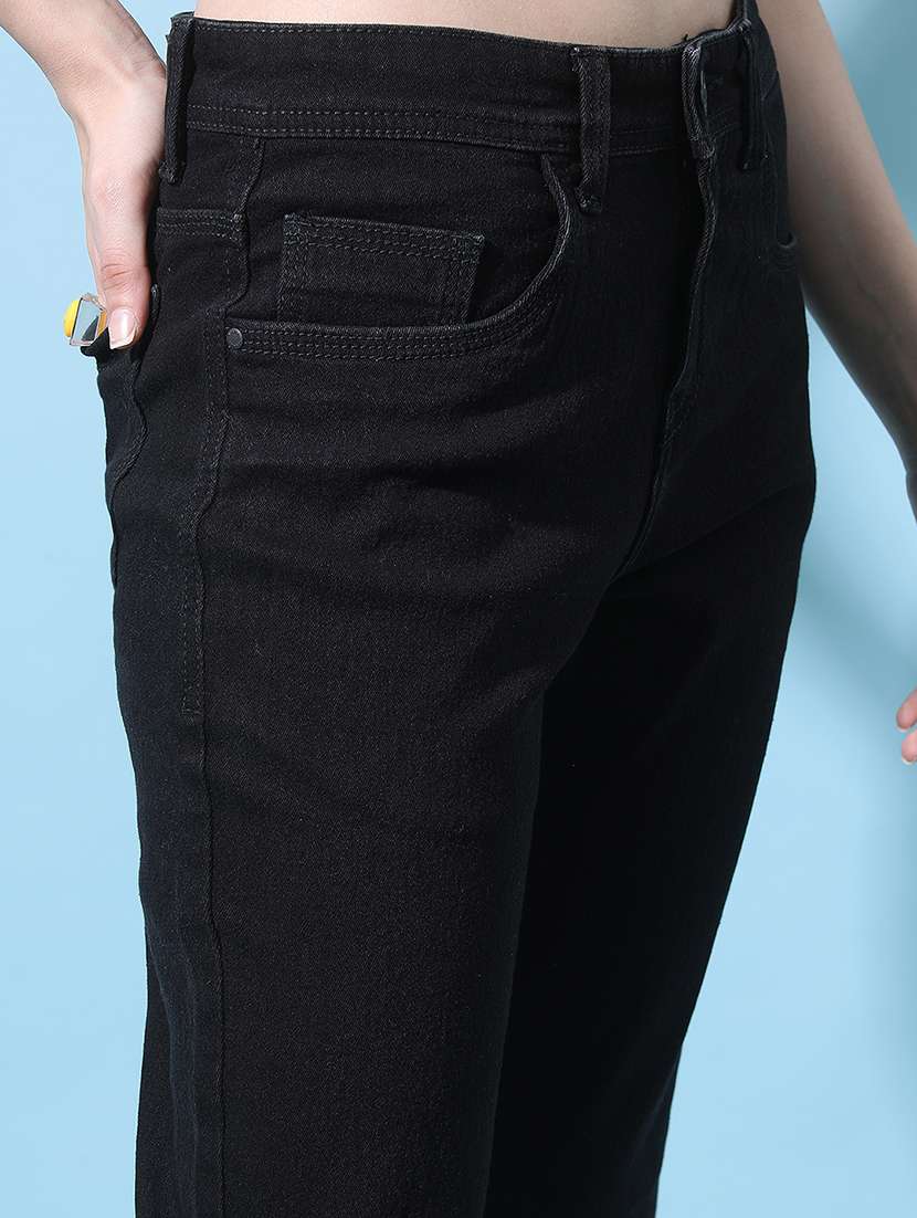 women black cotton jeans - 22471392 -  Standard Image - 1