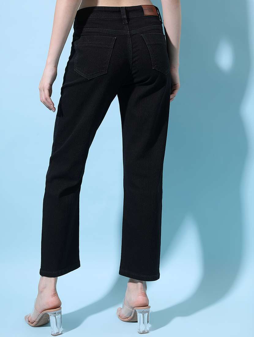 women black cotton jeans - 22471392 -  Standard Image - 4