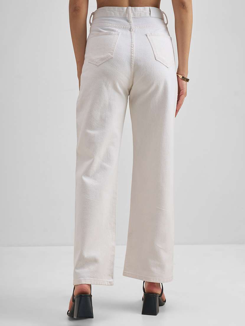 women white cotton jean - 22471393 -  Standard Image - 4