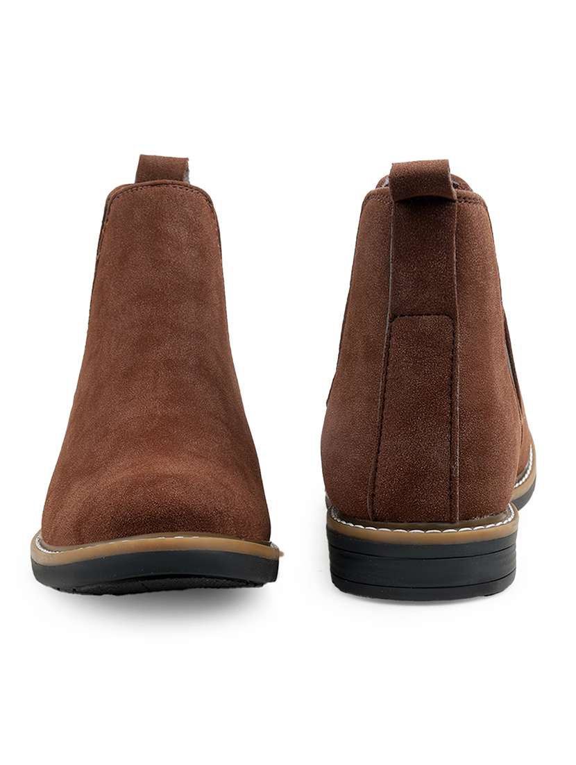 men brown high ankle boot - 22471619 -  Standard Image - 4