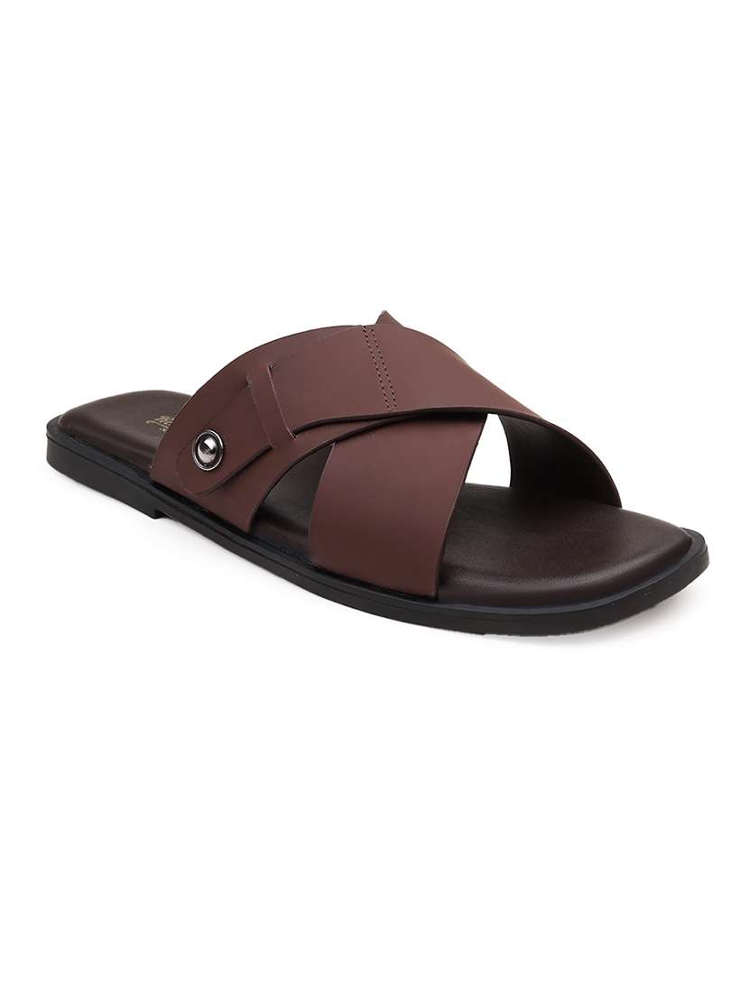 men solid slip on sandal - 22471625 -  Standard Image - 1