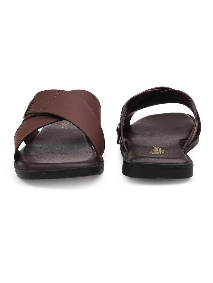 men solid slip on sandal - 22471625 -  Standard Image - 4