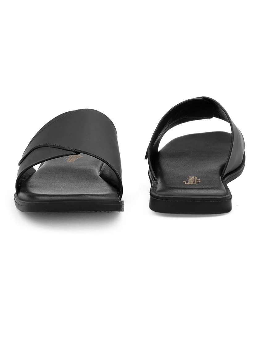 men solid slip on sandal - 22471628 -  Standard Image - 4