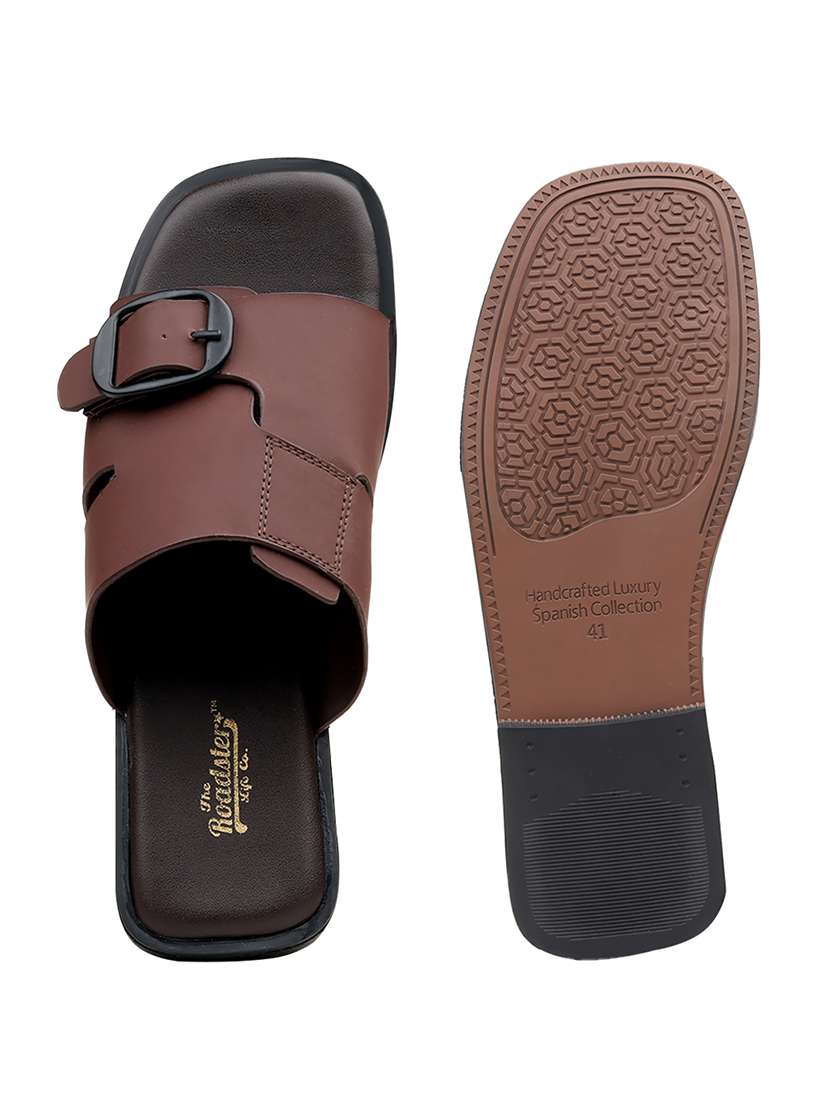 men solid slip on sandal - 22471629 -  Standard Image - 4
