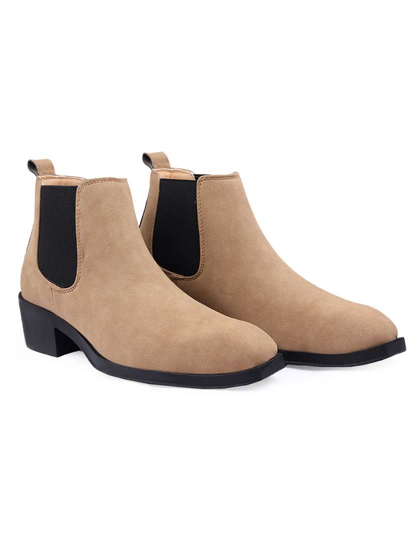 men tan high ankle boot - 22471639 -  Standard Image - 1