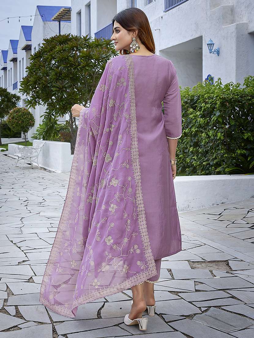 women purple suit set - 22471673 -  Standard Image - 4