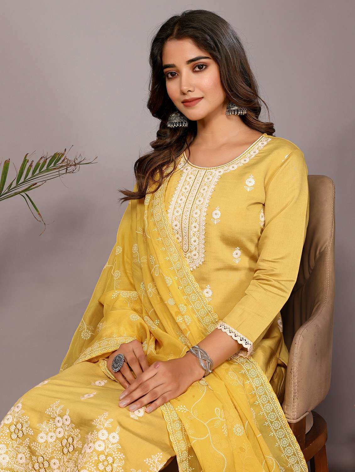 women yellow suit set - 22471674 -  Standard Image - 1