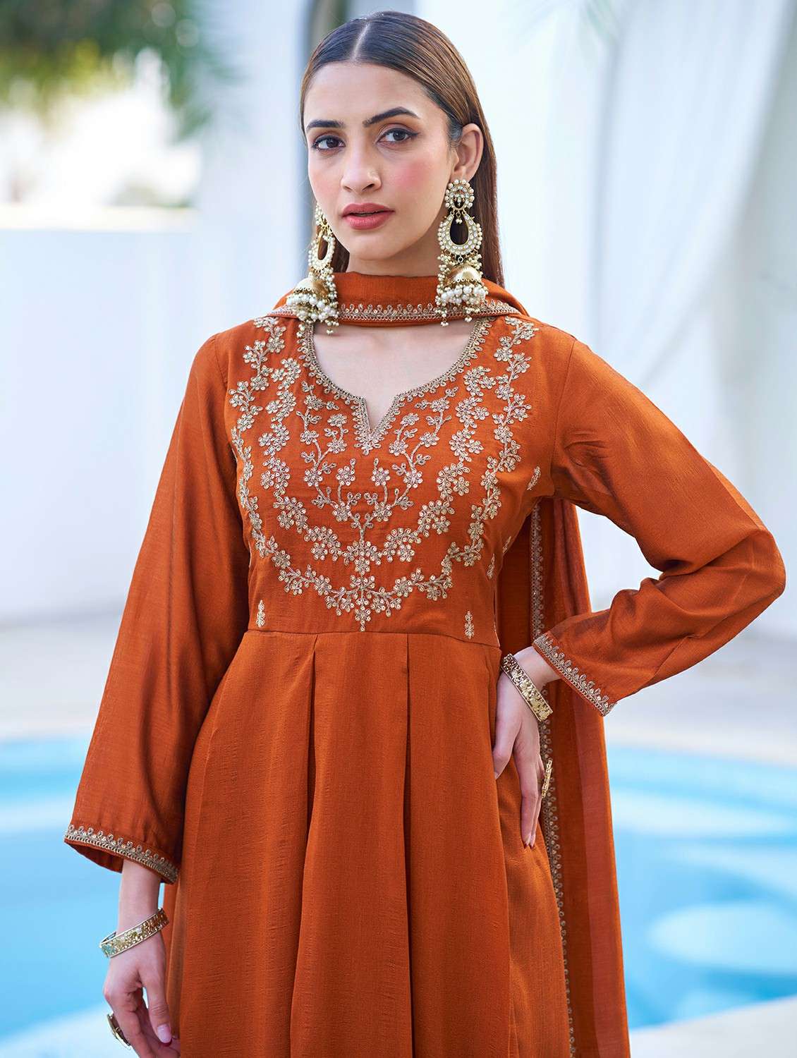 women rust suit set - 22471757 -  Standard Image - 1
