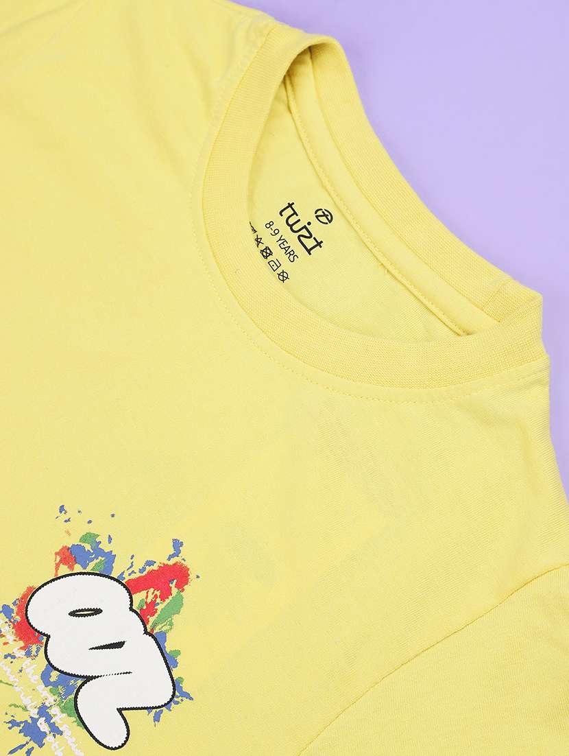 Boys Printed Short Sleeves Regular Fit T-shirt - 22471958 -  Standard Image - 4