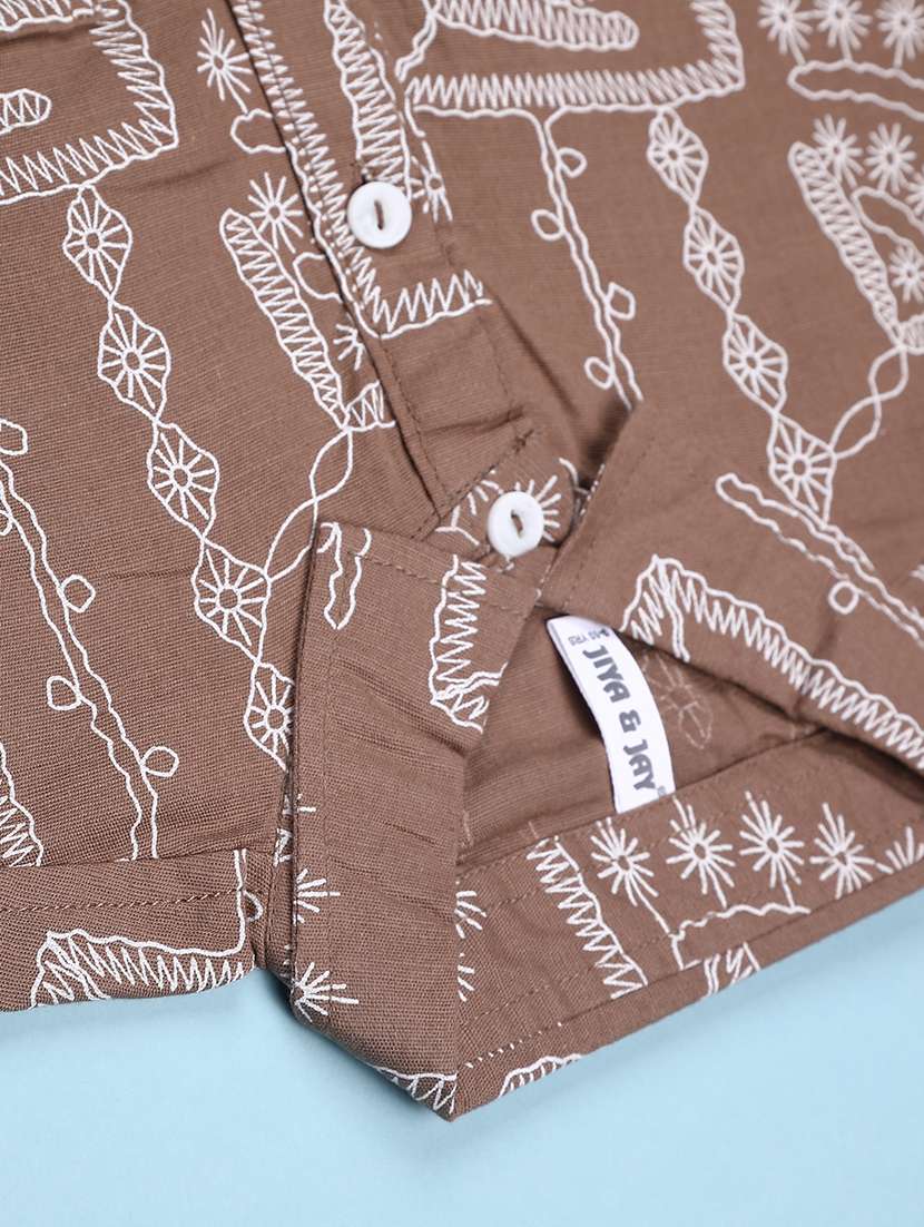 Boys Printed Short Sleeves Regular Fit Shirt - 22472015 -  Standard Image - 4