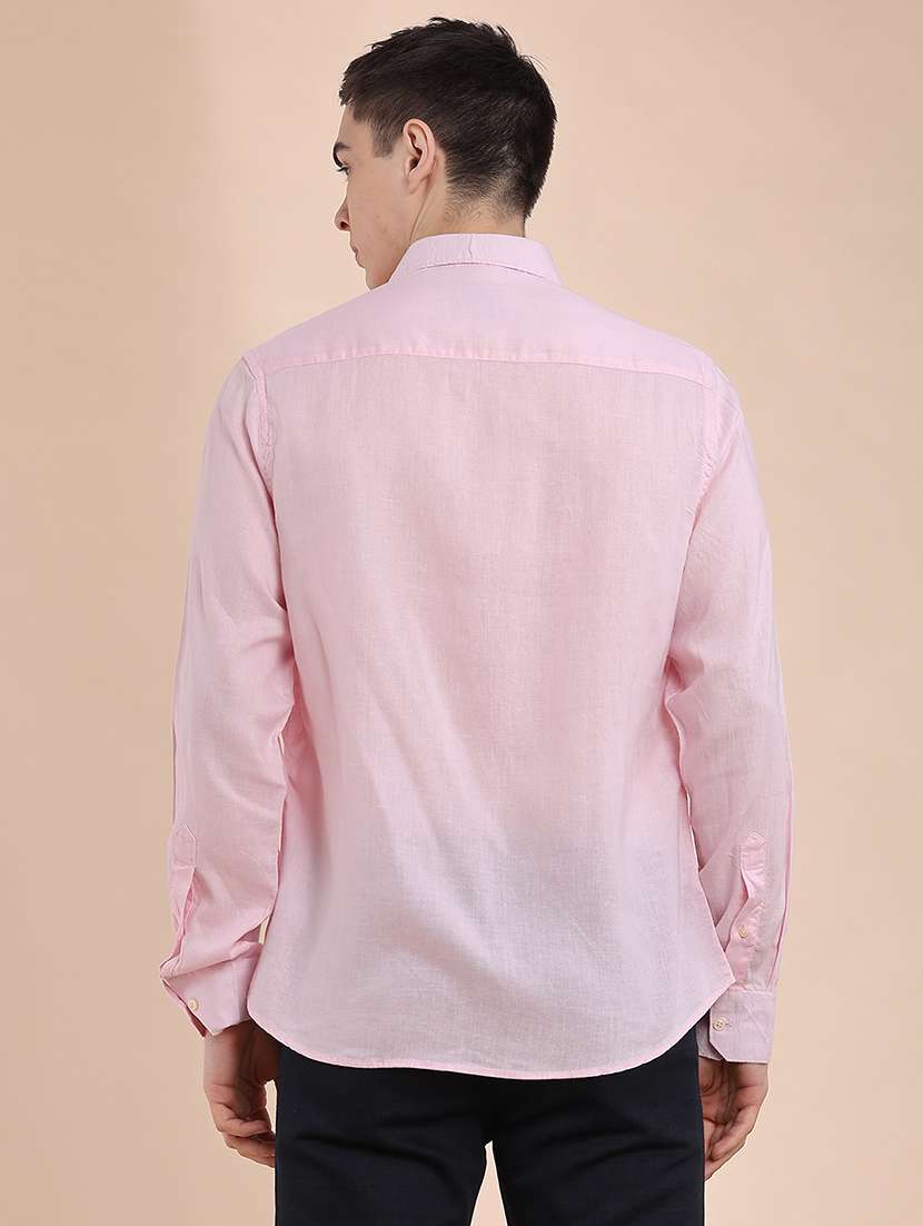 men solid long sleeve regular fit casual shirt - 22472020 -  Standard Image - 4