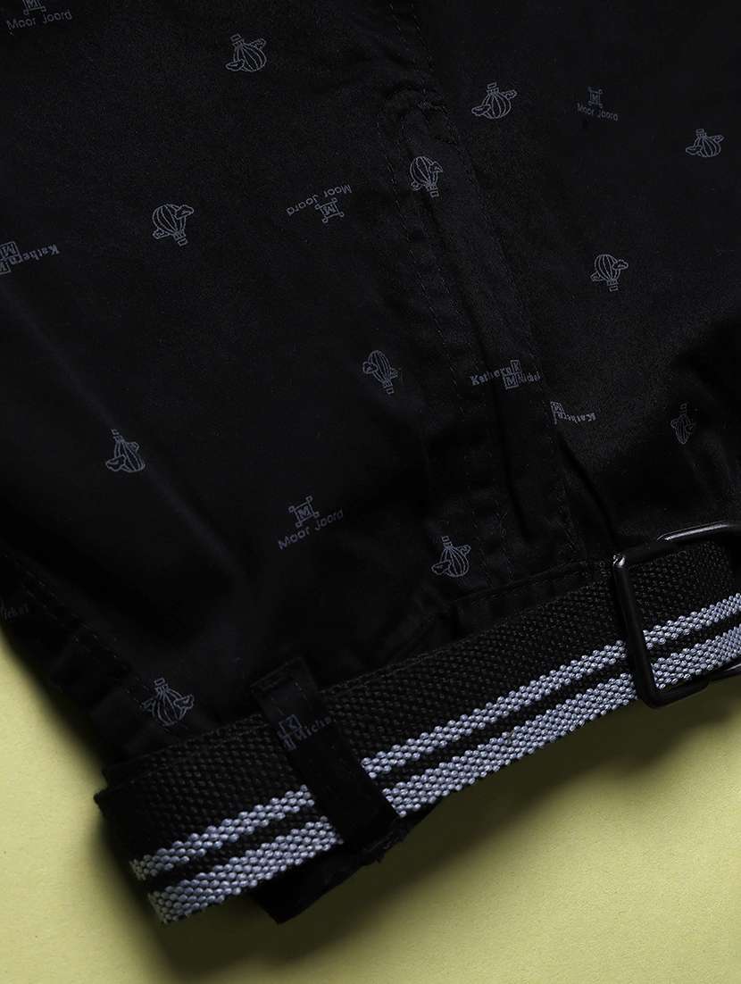 boys printed mid rise cargo three fourth shorts - 22472257 -  Standard Image - 4