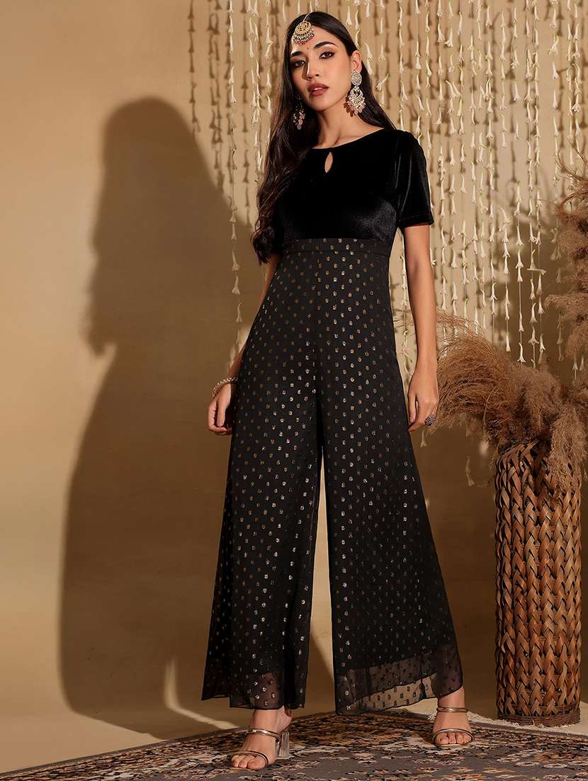 women self designed full length jumpsuit