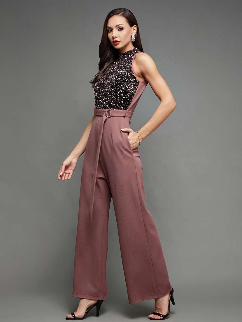 Women Sequined Sleeveless Full Length Jumpsuit - 22472415 -  Standard Image - 4