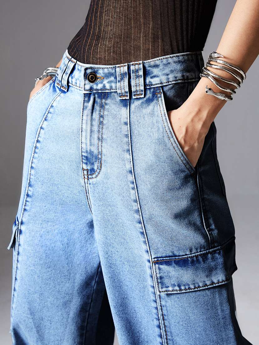 women blue denim jean - 22472515 -  Standard Image - 1