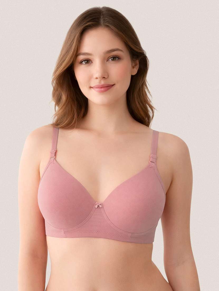 women multi colored  solid nylon regular bra - 22472561 -  Standard Image - 1