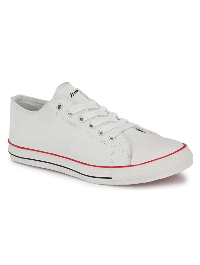 men solid lace up sneaker