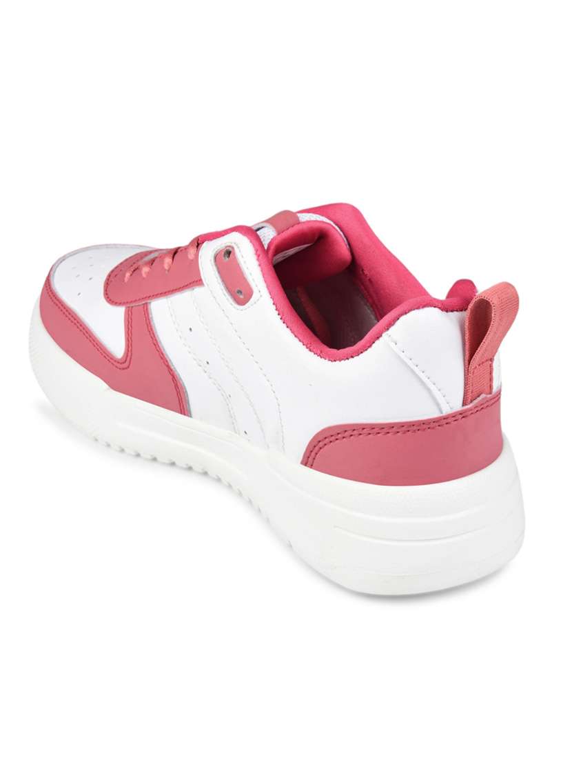 women pink lace-up casual shoe - 22472837 -  Standard Image - 4