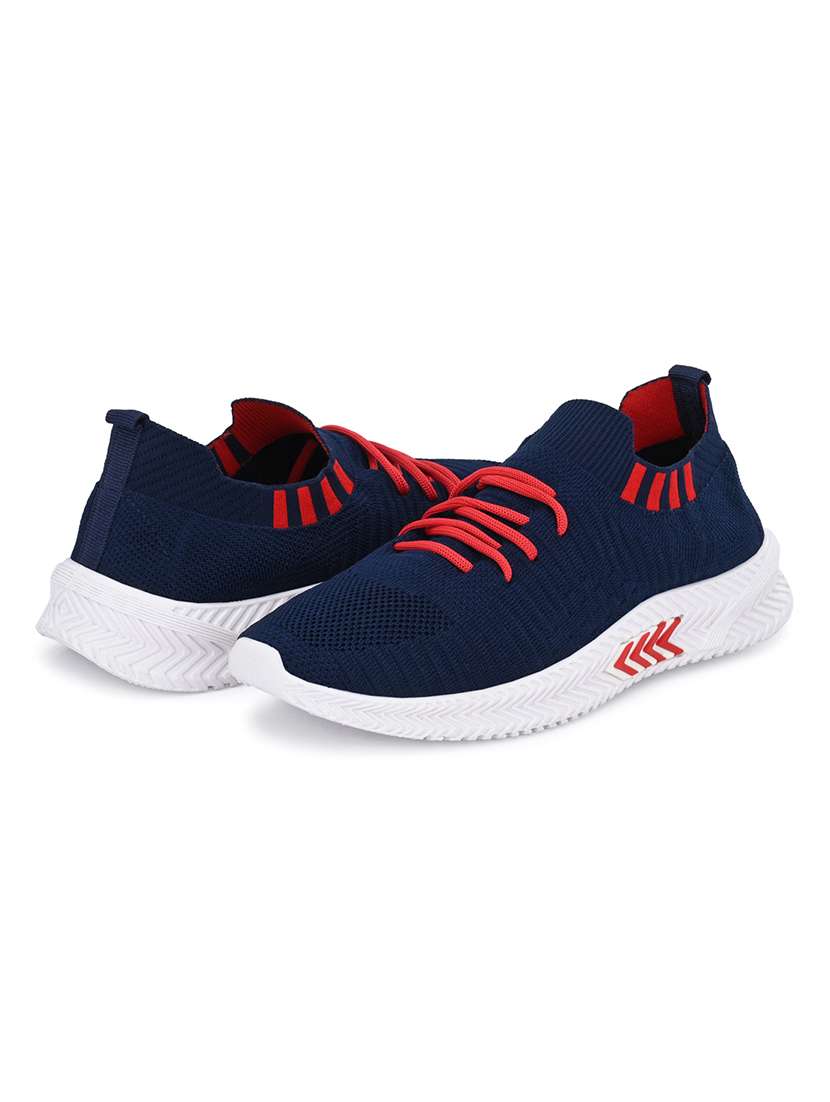 men solid blue lace up shoe - 22472864 -  Standard Image - 1