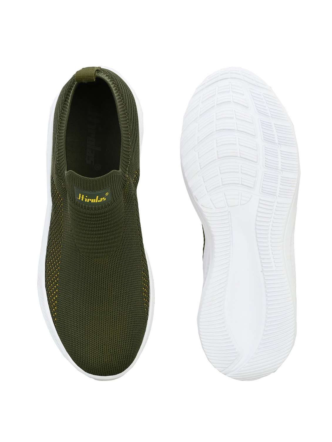men solid olive lace up shoe - 22472878 -  Standard Image - 4