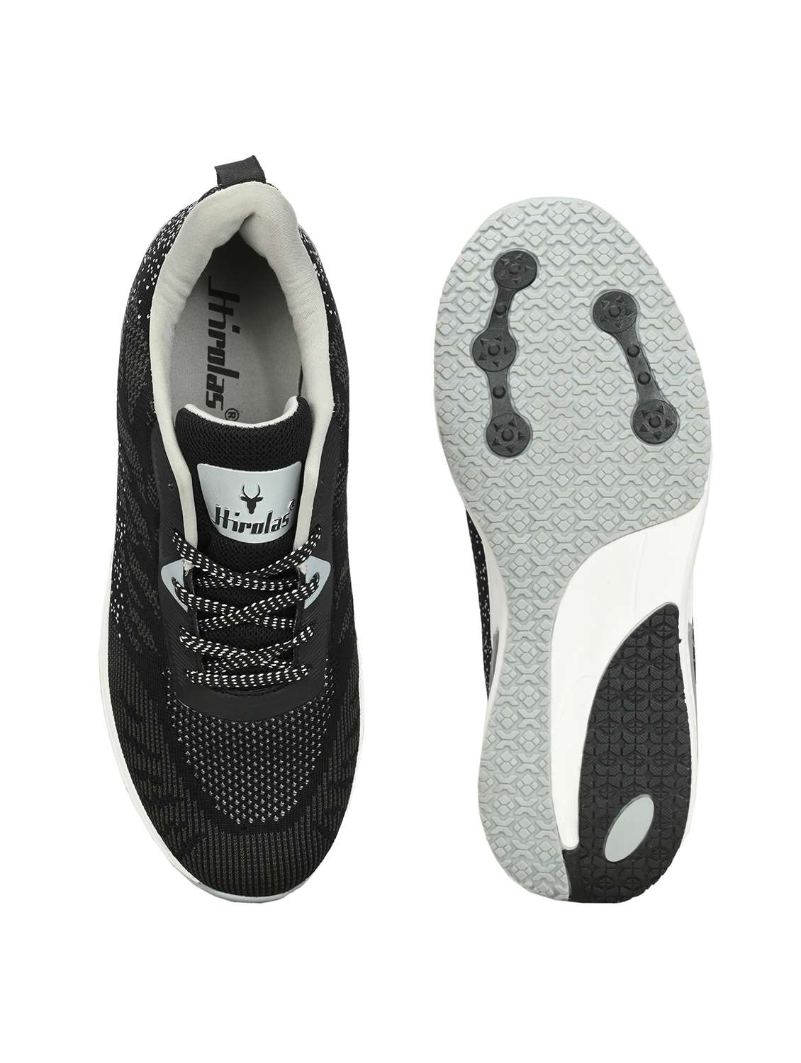 men solid black lace up shoe - 22472890 -  Standard Image - 4