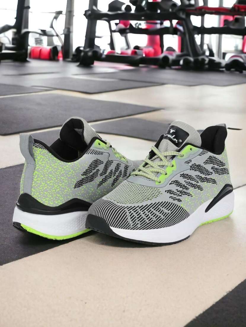 men solid grey lace up shoe